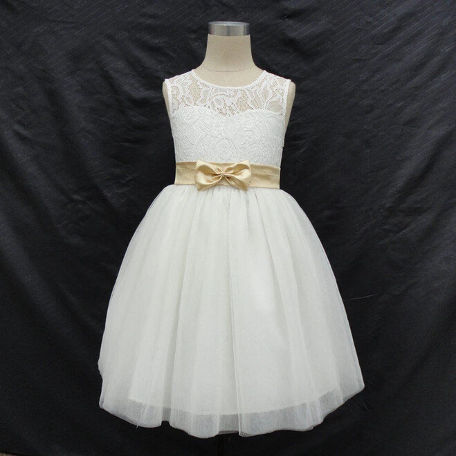 2015 Brand New Real Flower Girl Dresses Wedding Party Dress Bow Keyhole Back Pageant Dress for Little Girls Kids/Children Dress
2015 Brand New Real Flower Girl Dresses Wedding Party Dress Bow Keyhole Back Pageant Dress for Little Girls Kids/Children Dress