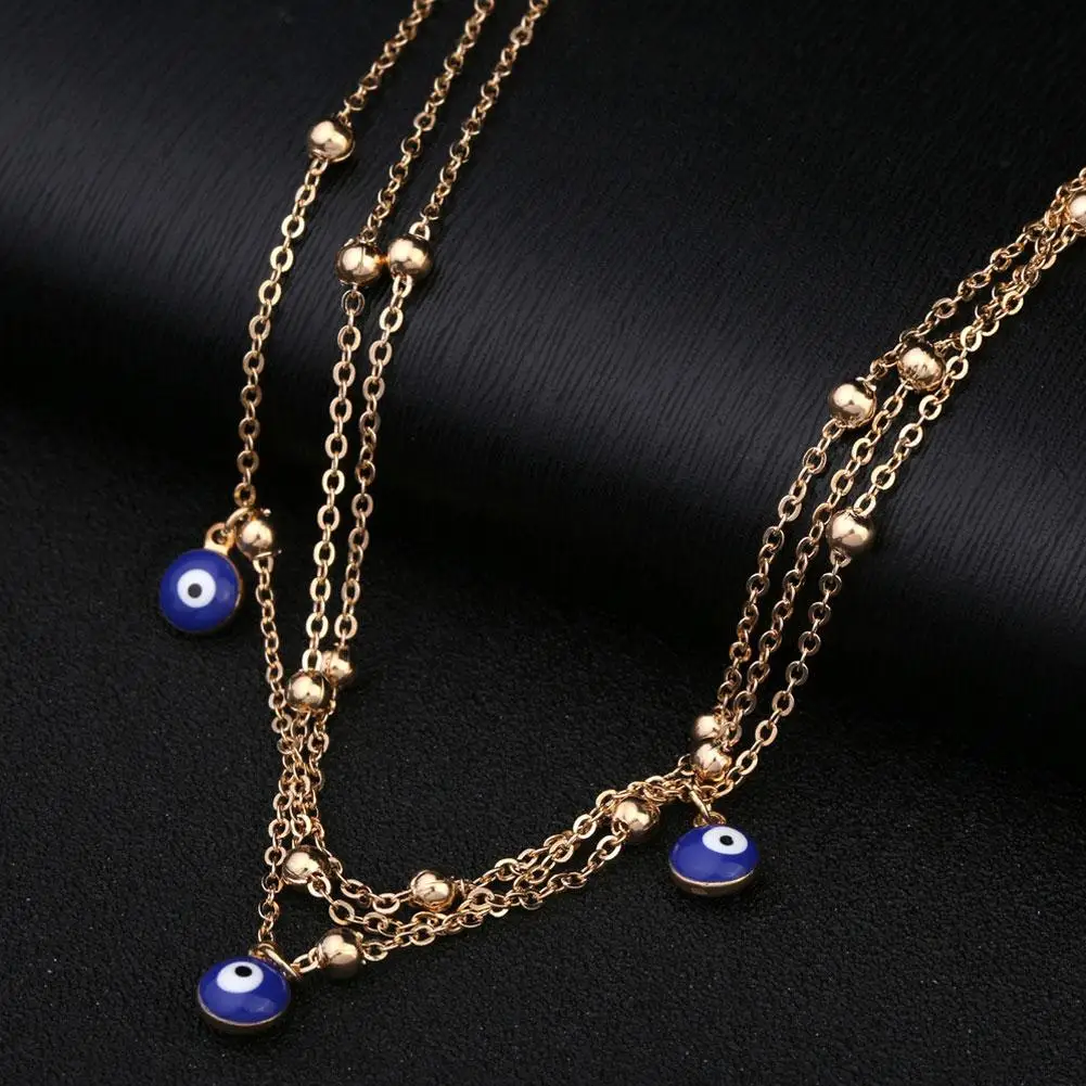 New Fashion Evil Eye Beads Pendant Anklet Multi-layer Bracelet Women Beach Jewelry nigerian
New Fashion Evil Eye Beads Pendant Anklet Multi-layer Bracelet Women Beach Jewelry nigerian