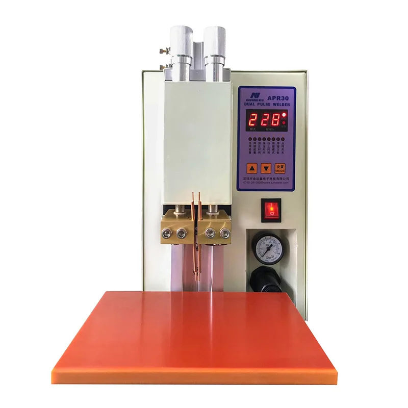 Super Microcomputer Dual Pulse Pneumatic Battery Spot Welder for Battery pack PR30
Super Microcomputer Dual Pulse Pneumatic Battery Spot Welder for Battery pack PR30