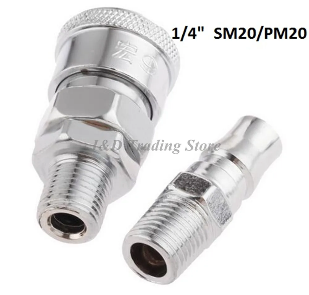 2Pcs Pneumatic Parts Euro Air Line Hose Compressor Connector Quick Release 1/4" BSP Male Thread Coupler Fitting Connector
2Pcs Pneumatic Parts Euro Air Line Hose Compressor Connector Quick Release 1/4" BSP Male Thread Coupler Fitting Connector