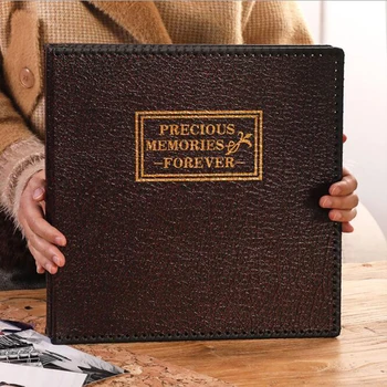 Photo Album Leather Cover Large-capacity 20 White Sheets Retro Leather Family Children Baby Growth Insert Album
Photo Album Leather Cover Large-capacity 20 White Sheets Retro Leather Family Children Baby Growth Insert Album