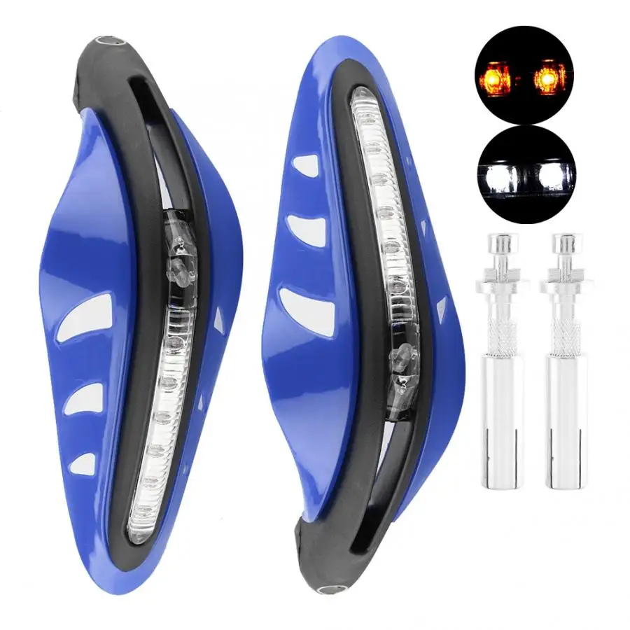 Universal Hand Guards with LED Light 1Pair Motorcycle Handlebar Hand Guard Windshield Protector Cover with LED Daylight
Universal Hand Guards with LED Light 1Pair Motorcycle Handlebar Hand Guard Windshield Protector Cover with LED Daylight