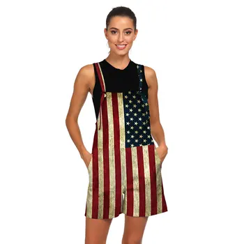 Jessingshow Summer Rompers Womens Jumpsuits Pockets Playsuits Strapless Sleeveless Overalls 3D National Flag Printed Bodysuits
Jessingshow Summer Rompers Womens Jumpsuits Pockets Playsuits Strapless Sleeveless Overalls 3D National Flag Printed Bodysuits