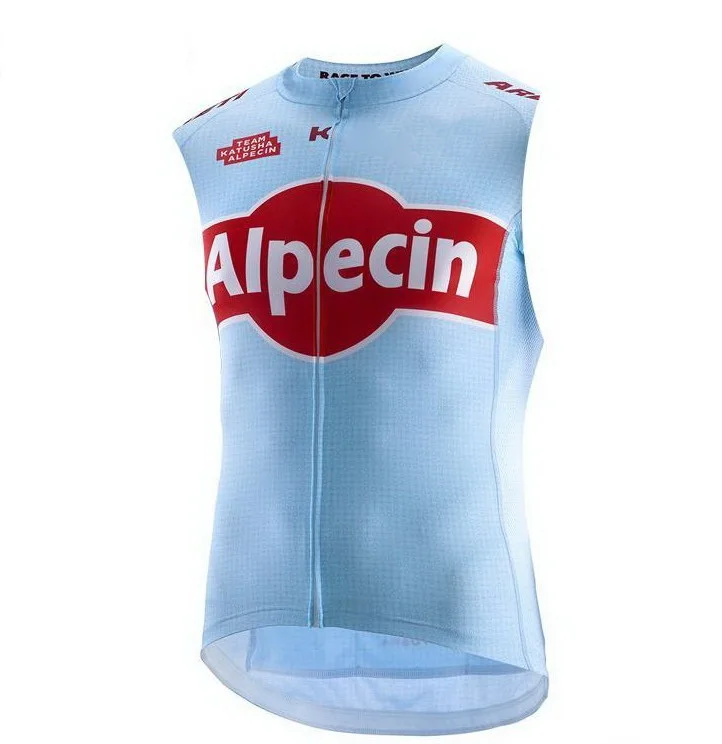 Ветрозащитная куртка Katusha Alpecin TEAM 2019 велосипедная без рукавов жилет одежда для