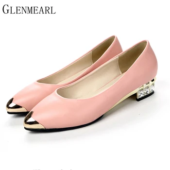 2019 New Women's Pump Shoes Fashion Brand Crystal Shallow Mouth Square Heel Low heel Women Pumps Pointed Casual Single Shoes 30
2019 New Women's Pump Shoes Fashion Brand Crystal Shallow Mouth Square Heel Low heel Women Pumps Pointed Casual Single Shoes 30