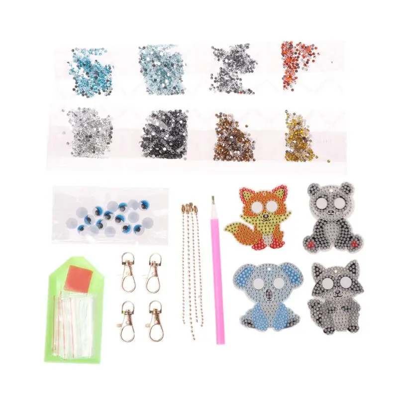 5pcs/set DIY 5D Diamond Painting Embroidery Cute Cartoon Animal Sticker Double Sided Keychain Key Ring Jewelry Handmade
5pcs/set DIY 5D Diamond Painting Embroidery Cute Cartoon Animal Sticker Double Sided Keychain Key Ring Jewelry Handmade