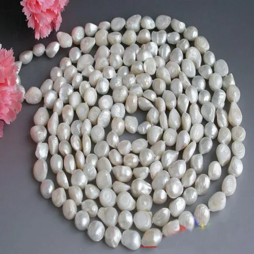 Freshwater Pearl Necklace,Long 100inches 10-13mm White Rice Baroque Cultured Pearl Jewellery,New Free Shipping.
Freshwater Pearl Necklace,Long 100inches 10-13mm White Rice Baroque Cultured Pearl Jewellery,New Free Shipping.