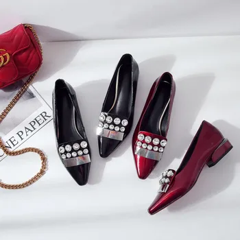 GPOKHDS 2019 women Pumps soft Cow leather autumn spring crystal Rome style black color pointed toe low heels pumps party dress
GPOKHDS 2019 women Pumps soft Cow leather autumn spring crystal Rome style black color pointed toe low heels pumps party dress