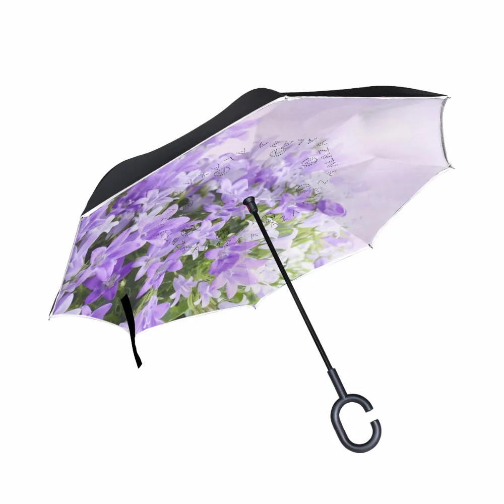 Lisianthus Flowers Windproof Reverse Umbrella Double Layer Inverted Umbrella Self Stand Umbrella Rain/Sun Women/Men High Quality
Lisianthus Flowers Windproof Reverse Umbrella Double Layer Inverted Umbrella Self Stand Umbrella Rain/Sun Women/Men High Quality