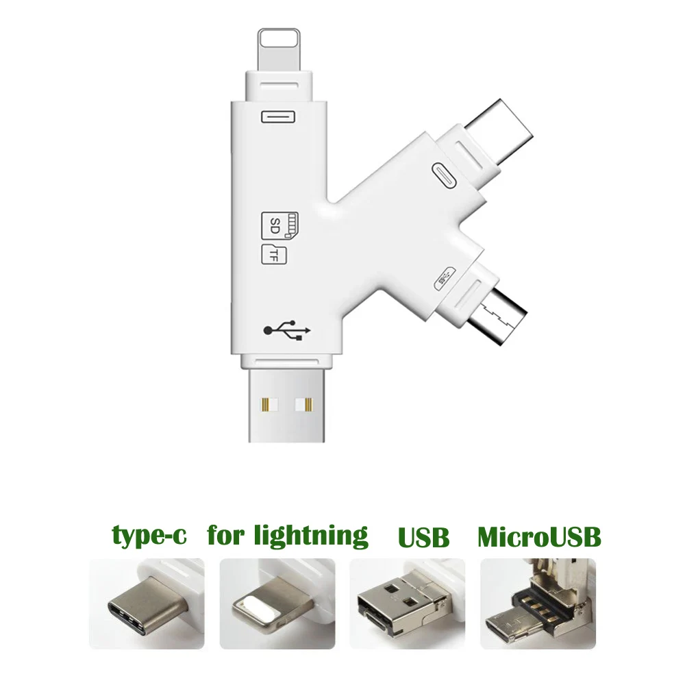 2019 i Flash Drive USB Micro SD&TF type-C Card Reader Adapter for iPhone X XS 6 7 8 for iPod iPad Macbook Android Camera ISO 12
2019 i Flash Drive USB Micro SD&TF type-C Card Reader Adapter for iPhone X XS 6 7 8 for iPod iPad Macbook Android Camera ISO 12