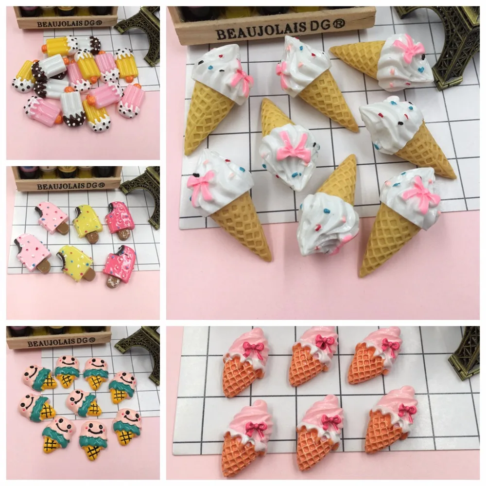 Resin Miniature Kawaii Hot Selling Ice Cream, Resin Flat back Cabochons for Phone Decoration, Scrapbooking, DIY
Resin Miniature Kawaii Hot Selling Ice Cream, Resin Flat back Cabochons for Phone Decoration, Scrapbooking, DIY
