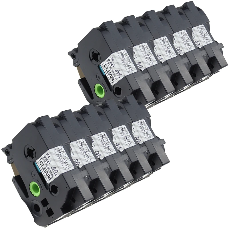 10 pcs TZe-S151 Compatible Label Tape for Brother TZe-S151 TZ-S151 TZ151 Strong Black on Clear (0.94inch 1/1inch 24mm) 8m
10 pcs TZe-S151 Compatible Label Tape for Brother TZe-S151 TZ-S151 TZ151 Strong Black on Clear (0.94inch 1/1inch 24mm) 8m