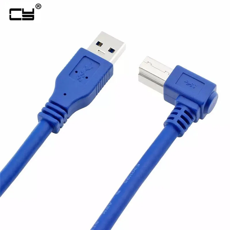 High Quality USB 3.0 A Male to B Male 90 Degree Right Angle Printer Cable 60cm/0.6m
High Quality USB 3.0 A Male to B Male 90 Degree Right Angle Printer Cable 60cm/0.6m