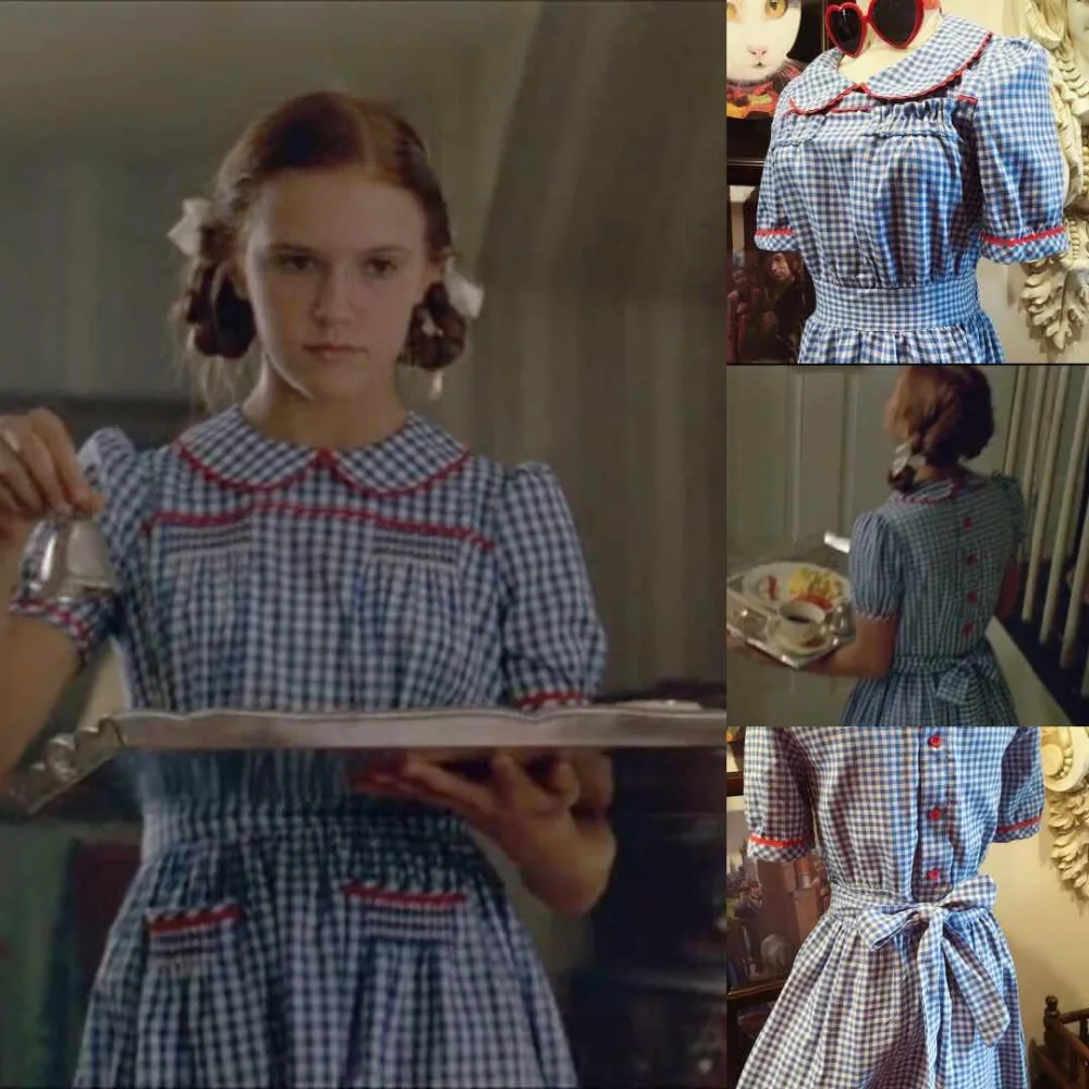 American vintage style preppy style sweet design plaid peter pan collar movie lolita girl's dress women's one piece
American vintage style preppy style sweet design plaid peter pan collar movie lolita girl's dress women's one piece