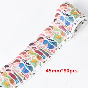80pcs/volume Cute little boy decoration washi tape DIY planner scrapbooking masking tape escolar kawaii
80pcs/volume Cute little boy decoration washi tape DIY planner scrapbooking masking tape escolar kawaii