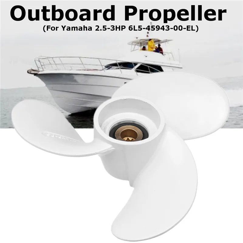 6L5-45943-00-EL Outboard Propeller For Yamaha 2.5-3HP Aluminium Alloy 3 Blades 9 Spline Tooth 184mm Diameter Fast Hole Shot
6L5-45943-00-EL Outboard Propeller For Yamaha 2.5-3HP Aluminium Alloy 3 Blades 9 Spline Tooth 184mm Diameter Fast Hole Shot
