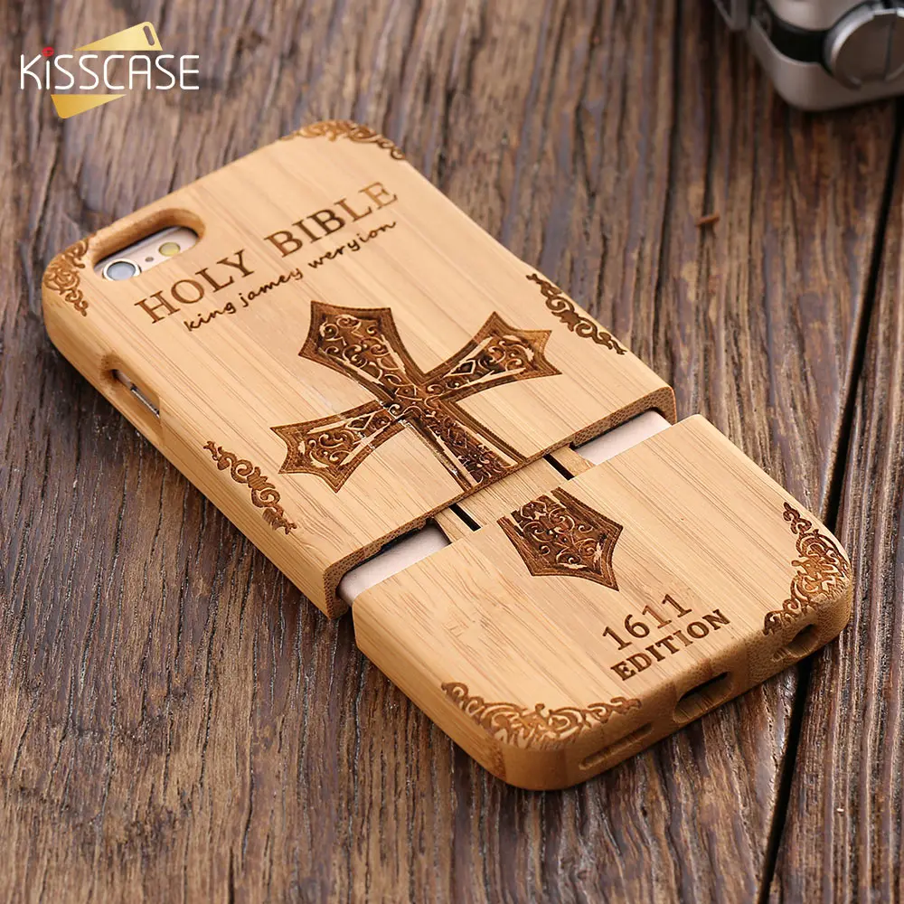KISSCASE Fashion Natural Wood Compact Case For iPhone 6 6s Plus 100% Bamboo Engraved Wolf Cross Case For Samsung S6 S7 Edge Capa
KISSCASE Fashion Natural Wood Compact Case For iPhone 6 6s Plus 100% Bamboo Engraved Wolf Cross Case For Samsung S6 S7 Edge Capa