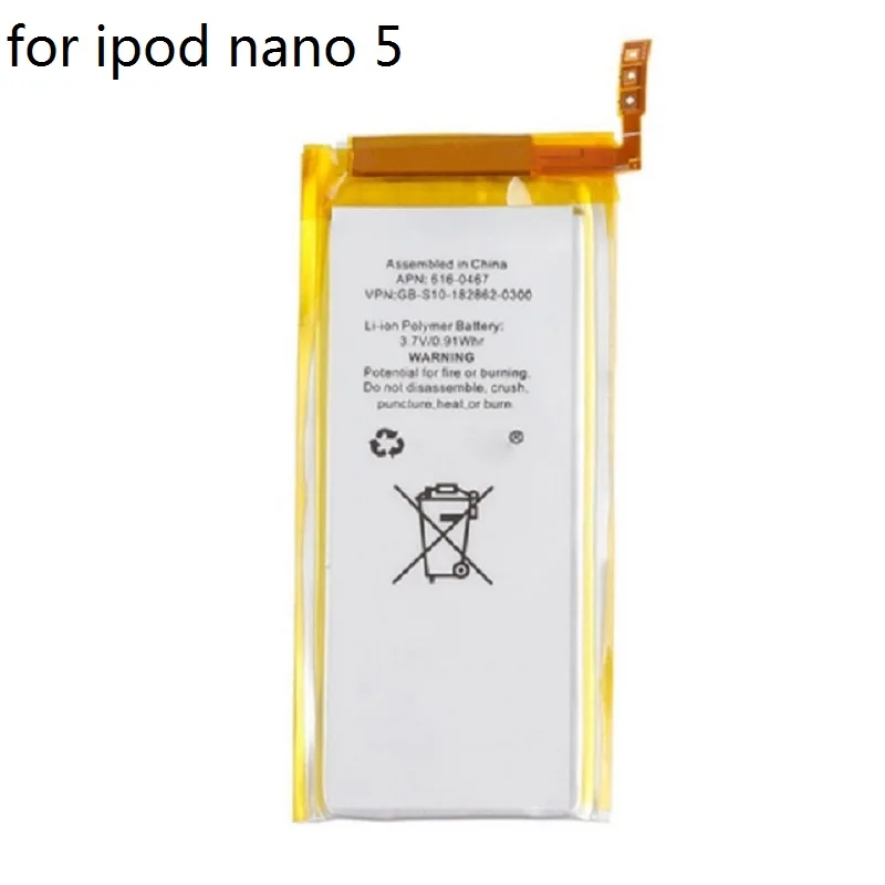 Для Nano 5 батарея для iPod 5th Gen новая 3 7 V литий-ионная Замена | Мобильные телефоны и