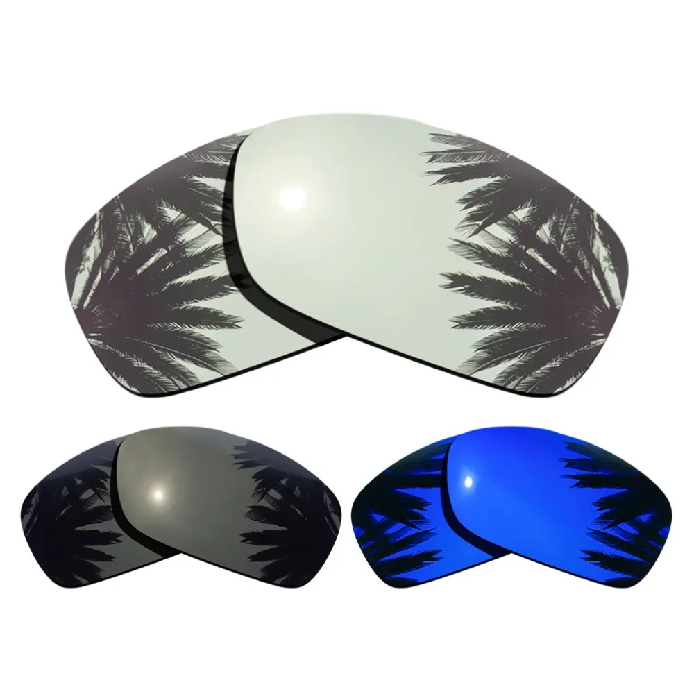 (Silver Mirrored+Black+Purple Mirrored Coating) 3-Pairs Polarized Replacement Lenses for Hijinx 100% UVA & UVB Protection
(Silver Mirrored+Black+Purple Mirrored Coating) 3-Pairs Polarized Replacement Lenses for Hijinx 100% UVA & UVB Protection