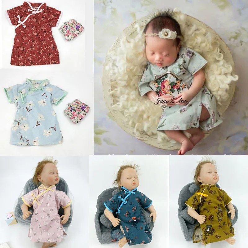 Jane Z Ann Newborn photo costume studio baby photo props costume cute Chinese traditional cheongsam retro clothes bag 
Jane Z Ann Newborn photo costume studio baby photo props costume cute Chinese traditional cheongsam retro clothes bag