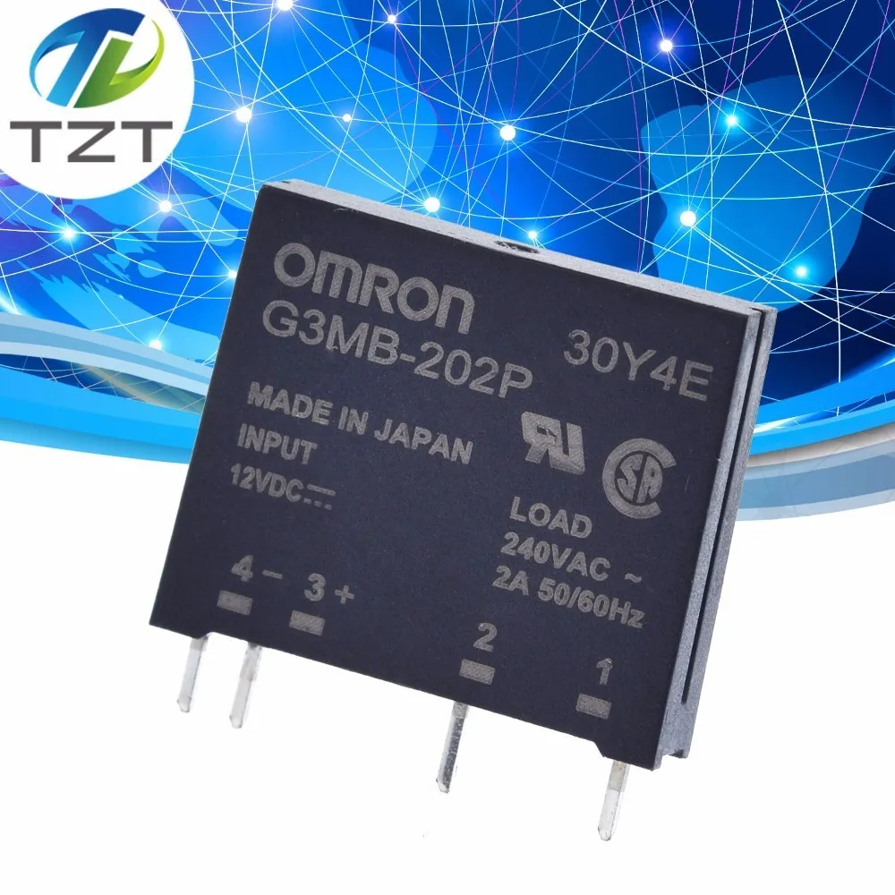 TZT Smart Electronics Original Solid State Relay G3MB-202P DC-AC PCB SSR In 5V 12V 24VDC,Out 240V AC 2A
TZT Smart Electronics Original Solid State Relay G3MB-202P DC-AC PCB SSR In 5V 12V 24VDC,Out 240V AC 2A