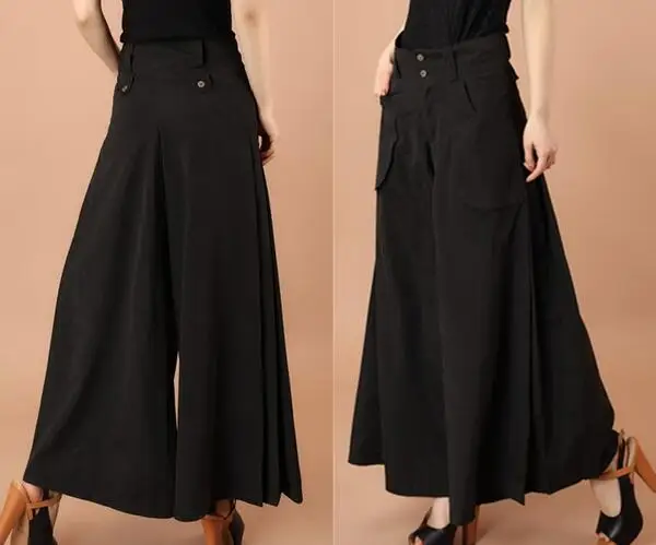 free shipping spring autumn summer pants plus size trousers wide leg women pants culottes mid waist black female trousers thin
free shipping spring autumn summer pants plus size trousers wide leg women pants culottes mid waist black female trousers thin