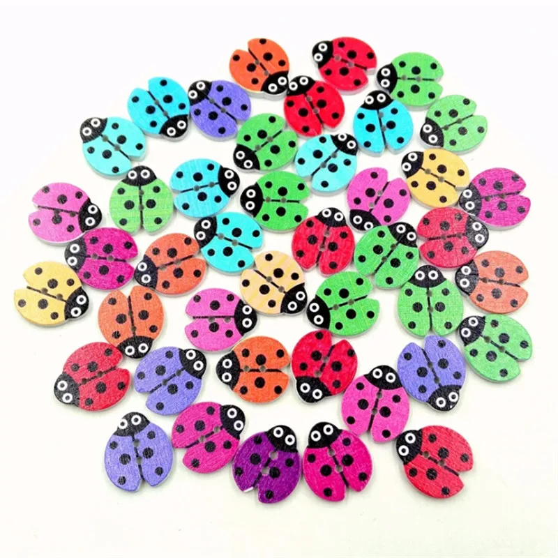 50pcs/Pack Ladybird Beetle Buttons Wooden Buttons Kids DIY Handmade Decorated 18mm Sewing Accessories
50pcs/Pack Ladybird Beetle Buttons Wooden Buttons Kids DIY Handmade Decorated 18mm Sewing Accessories