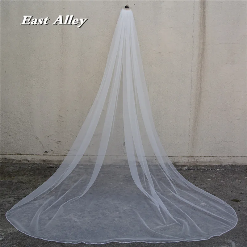 New One-tier Cathedral 118" (3M) long Rhinestones edging Wedding bridal veil White or Ivory
New One-tier Cathedral 118" (3M) long Rhinestones edging Wedding bridal veil White or Ivory