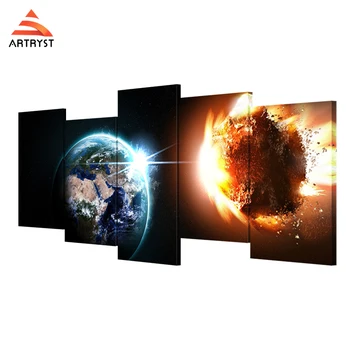 Artryst Science Fiction Outer Space Earth HD Picture Canvas Painting Pattern 5 piece Large Wall Art for Bed Room LC012
Artryst Science Fiction Outer Space Earth HD Picture Canvas Painting Pattern 5 piece Large Wall Art for Bed Room LC012