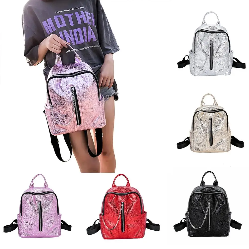Laser Shiny Leather Women Backpack Fashion Trend Shoulders Bag Shopping Travel Backpack
Laser Shiny Leather Women Backpack Fashion Trend Shoulders Bag Shopping Travel Backpack