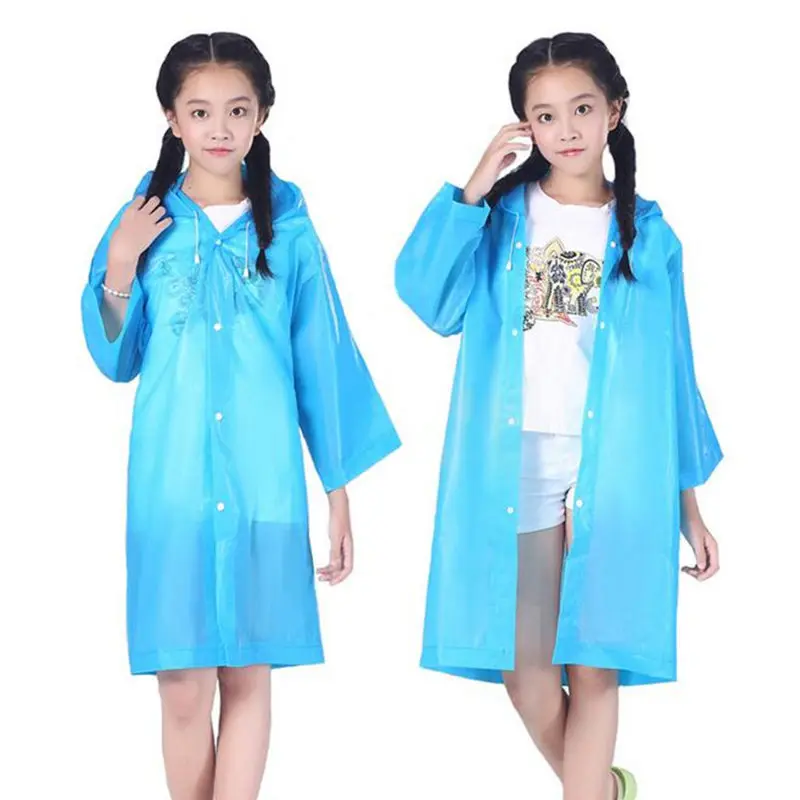 Kids Rain Coat Poncho Long Transparent Plastic Raincoat Cover Waterproof Hooded Rainwear Student Children Girl Boy Rain Jacket
Kids Rain Coat Poncho Long Transparent Plastic Raincoat Cover Waterproof Hooded Rainwear Student Children Girl Boy Rain Jacket