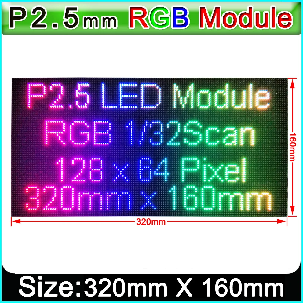 P2.5 Indoor full color HD video wall LED display module,HD Indoor LED video wall LED panel 320mm x 160mm
P2.5 Indoor full color HD video wall LED display module,HD Indoor LED video wall LED panel 320mm x 160mm