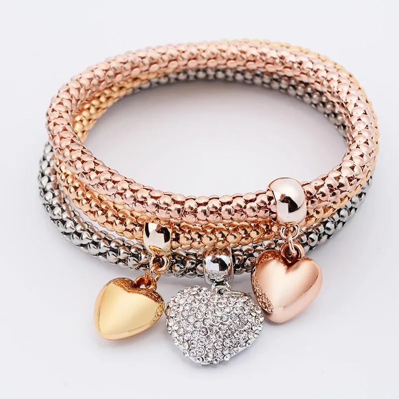 Zerotime #H5 2019 NEW FASHION 3Pcs Women Charm Pulseiras Heart Pendant Bracelet Multilayer Bracelet elegant Free Shipping
Zerotime #H5 2019 NEW FASHION 3Pcs Women Charm Pulseiras Heart Pendant Bracelet Multilayer Bracelet elegant Free Shipping