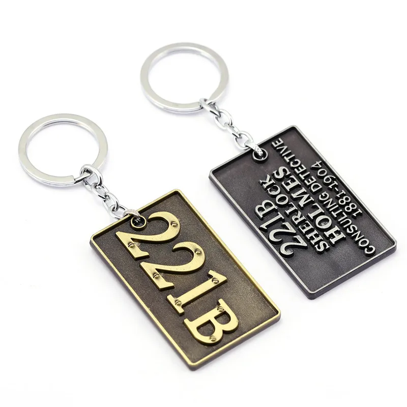 Sherlock Holmes 221B Baker Street Door Benedict Keychain Metal Alloy Key Chain Fans Gift Action Figure Cosplay Toys
Sherlock Holmes 221B Baker Street Door Benedict Keychain Metal Alloy Key Chain Fans Gift Action Figure Cosplay Toys