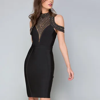 Sexy Club Women Bandage Dress Vestidos Hollow Out 2020 New Summer Fashion O Neck Celebrity Black Evening Party Dresses
Sexy Club Women Bandage Dress Vestidos Hollow Out 2020 New Summer Fashion O Neck Celebrity Black Evening Party Dresses