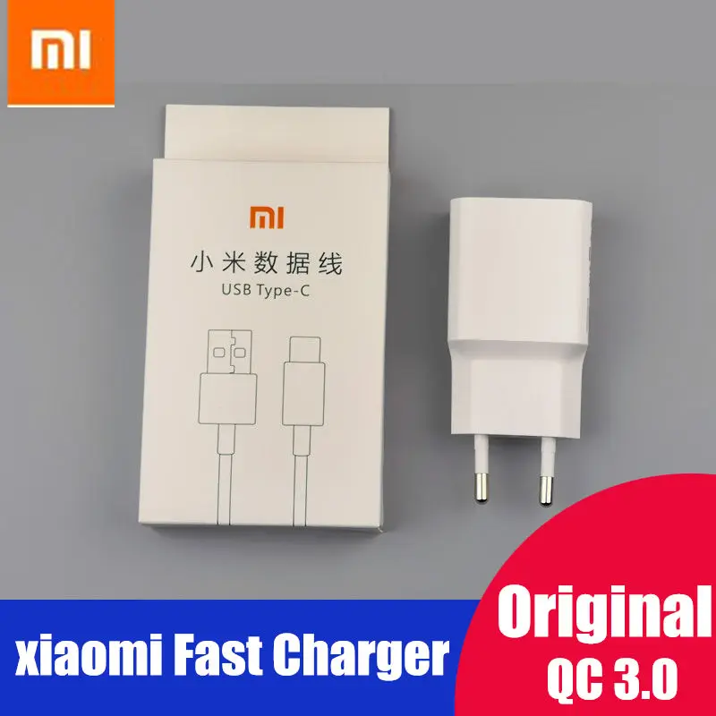 Original xiaomi mi max 3 Fast charger EU power adapter QC 3.0 quick charge Usb Type c cable For 9 se 8 6 6x mix 2 2s 3 mi8
Original xiaomi mi max 3 Fast charger EU power adapter QC 3.0 quick charge Usb Type c cable For 9 se 8 6 6x mix 2 2s 3 mi8