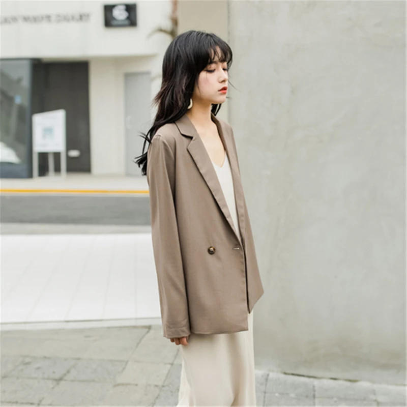 Hzirip 2018 New Women's Blazer Long Sleeve Vintage Blazers Outwear Solid Coat Loose Office Lady Jacket Female Tops Suit Blazer
Hzirip 2018 New Women's Blazer Long Sleeve Vintage Blazers Outwear Solid Coat Loose Office Lady Jacket Female Tops Suit Blazer