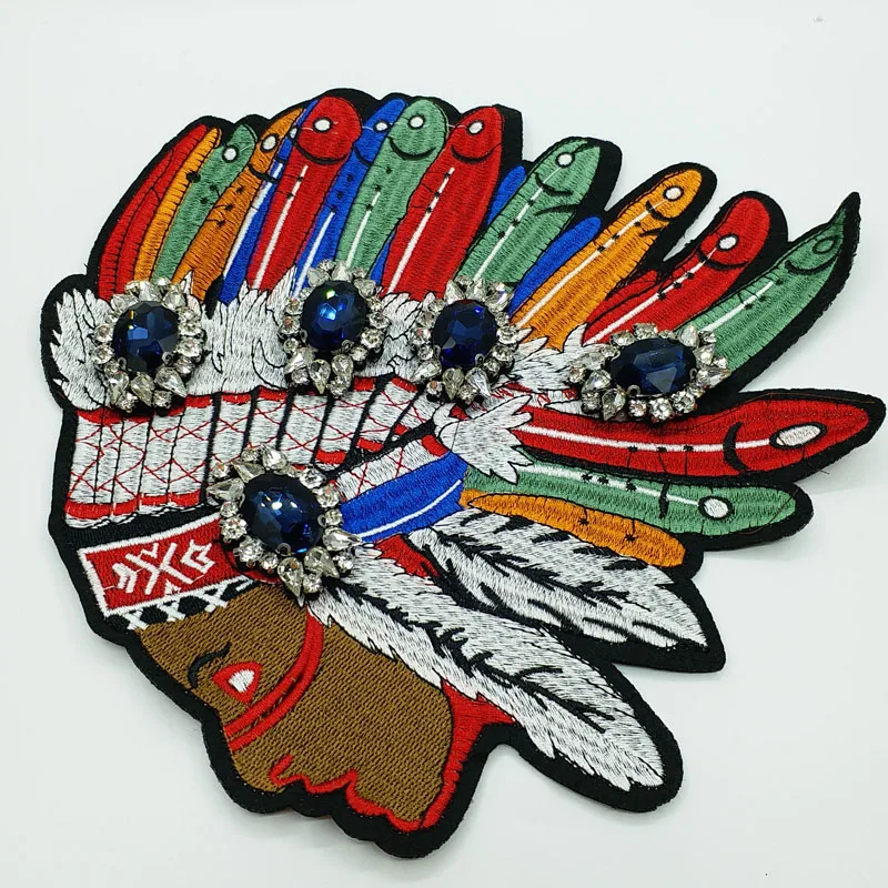3D Handmade indian head beaded Patches for clothing DIY ethnic style embroidered parches Embroidery flowers applique
3D Handmade indian head beaded Patches for clothing DIY ethnic style embroidered parches Embroidery flowers applique