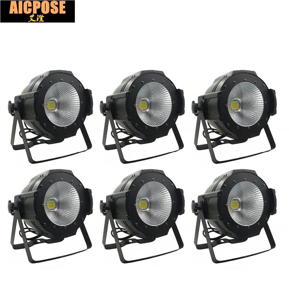 Светодиодный просветильник ектор Par COB высокой мощности 100 Вт 6 шт.|stage light|beam washdj dmx |