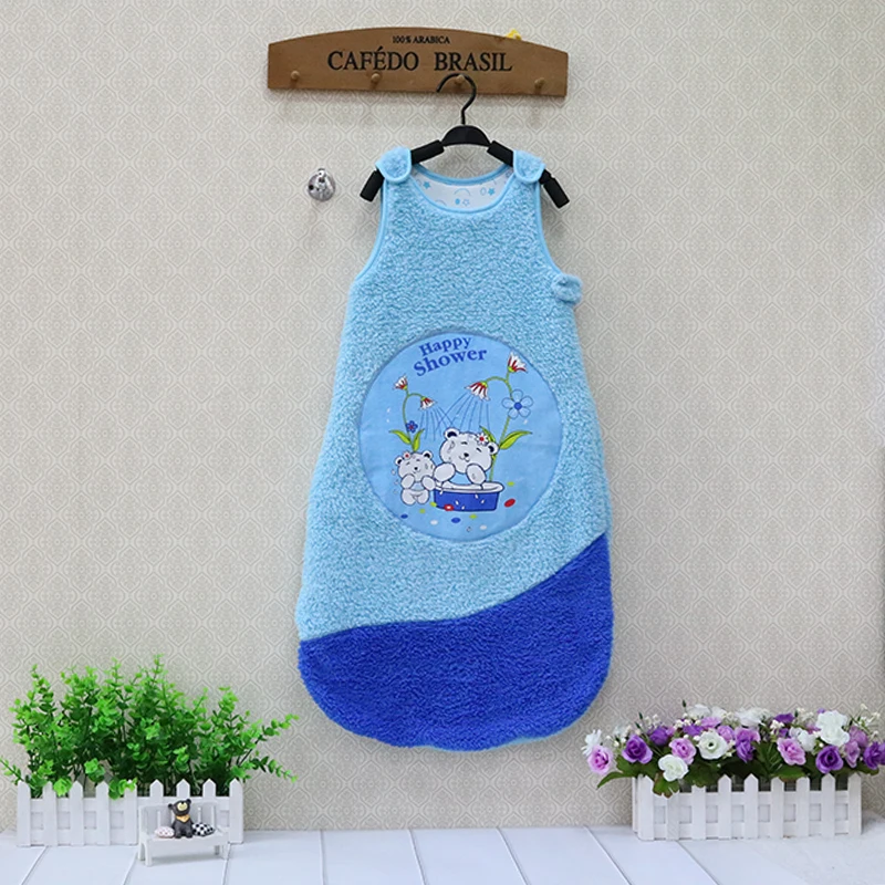 Little Q Baby/осенне зимние спальные сумки для малышей Детская Хлопковая одежда на