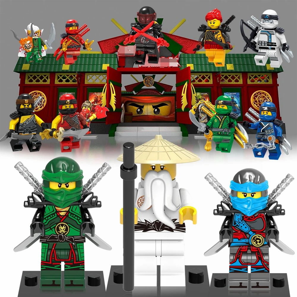 Legoing Ninjago Figures Kai Jay Cole Zane Lloyd Sensei Wu Master Nya Ronin Montgomery Garmadon P.I.X.A.L Ash Karlof Ninja
Legoing Ninjago Figures Kai Jay Cole Zane Lloyd Sensei Wu Master Nya Ronin Montgomery Garmadon P.I.X.A.L Ash Karlof Ninja