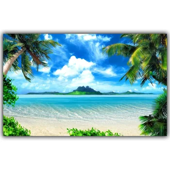 Tropical Beach Seaside Landscape Poster Art Silk Poster Home Decoration Picture Living Room Wallpaper
Tropical Beach Seaside Landscape Poster Art Silk Poster Home Decoration Picture Living Room Wallpaper