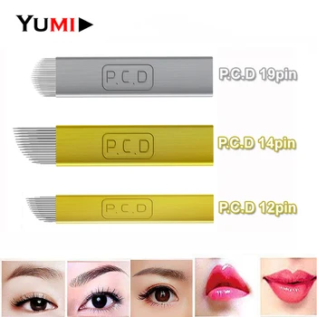 100PCS Disposable Pigmento Microblading PCD 12 14 19 pin Needles Permanent Makeup Manual Eyebrow Embroidery Tattoo Needle Blade
100PCS Disposable Pigmento Microblading PCD 12 14 19 pin Needles Permanent Makeup Manual Eyebrow Embroidery Tattoo Needle Blade