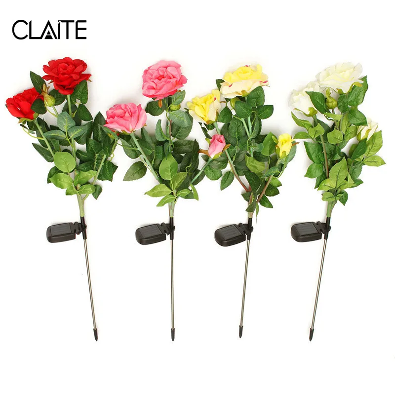 CLAITE LED Outdoor Solar Power Rose Flower Lawn Light Waterproof Yard Garden Lawn Pathway Landscape Decorative Lamp
CLAITE LED Outdoor Solar Power Rose Flower Lawn Light Waterproof Yard Garden Lawn Pathway Landscape Decorative Lamp