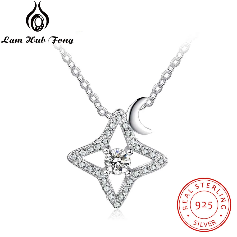 Star & Moon 925 Sterling Silver Necklace Pendants With Cubic Zirconia Women Fine Jewelry Accessories Gift(Lam Hub Fong NE101960)
Star & Moon 925 Sterling Silver Necklace Pendants With Cubic Zirconia Women Fine Jewelry Accessories Gift(Lam Hub Fong NE101960)