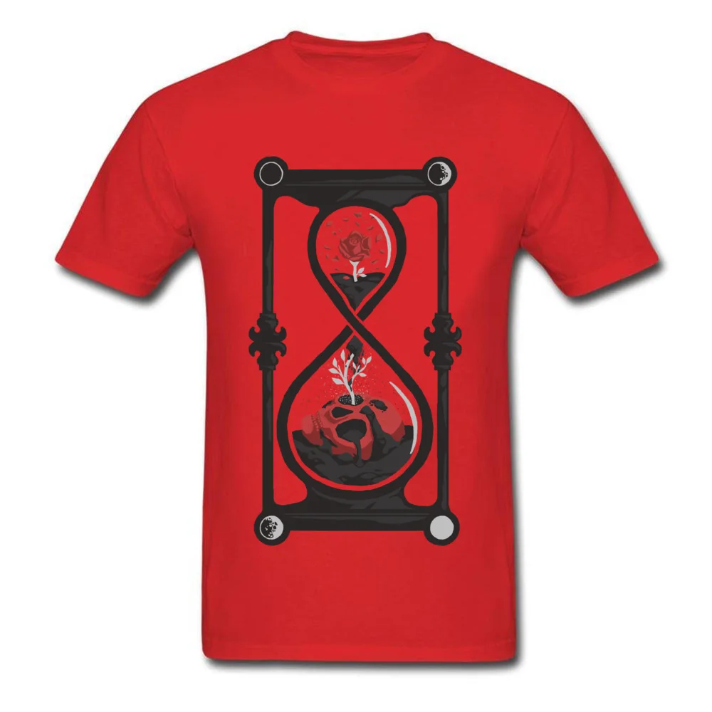 Memento Mori Unique Short Sleeve Tees Thanksgiving Day O Neck 100% Cotton Mens Top T-shirts Unique T-Shirt 2018 New Memento Mori red
