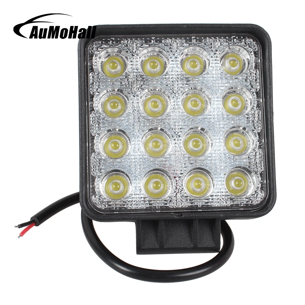 AuMoHall 16 LEDs Work Light 12V 48W Trucks Lamp 4 inch 24V Off Road Flood Beam Car Lights
AuMoHall 16 LEDs Work Light 12V 48W Trucks Lamp 4 inch 24V Off Road Flood Beam Car Lights