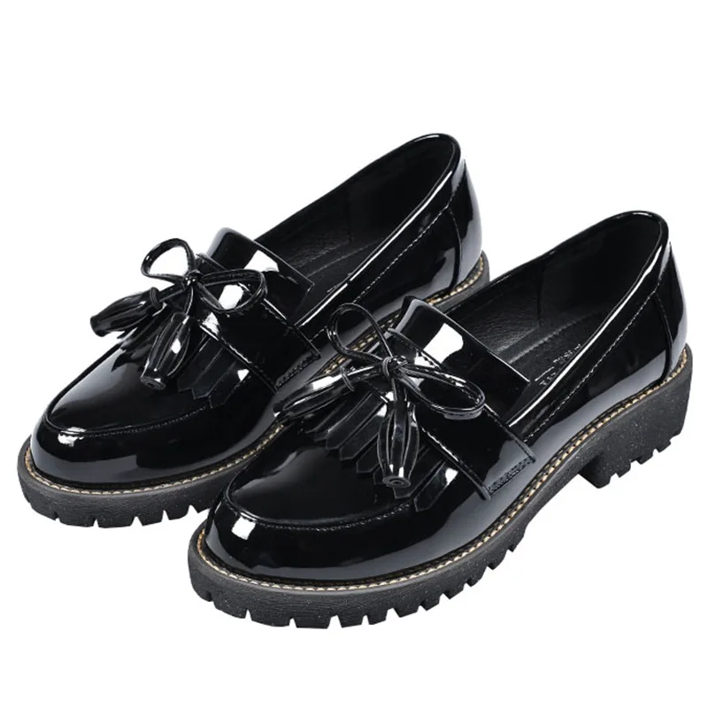 Slip On PU Women Loafers Fashion England Summer Women Flats Non-slip Retro Heels Casual Wedge Ladies Leather shoes New VT239
Slip On PU Women Loafers Fashion England Summer Women Flats Non-slip Retro Heels Casual Wedge Ladies Leather shoes New VT239