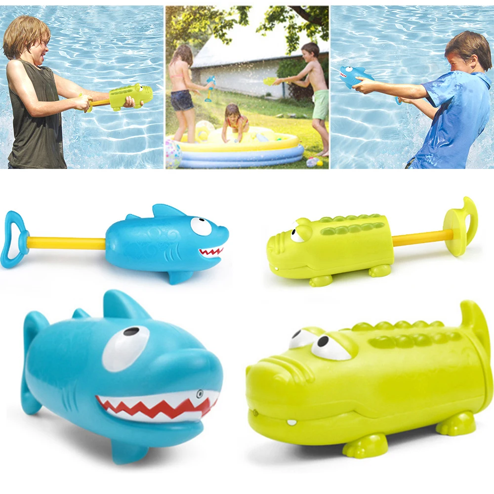 Children's Pumping Water Cannon Toy Crocodile Shark Shape Summer Beach Outdoor Swimming Pool Game Playing Water Toys Water Guns
Children's Pumping Water Cannon Toy Crocodile Shark Shape Summer Beach Outdoor Swimming Pool Game Playing Water Toys Water Guns