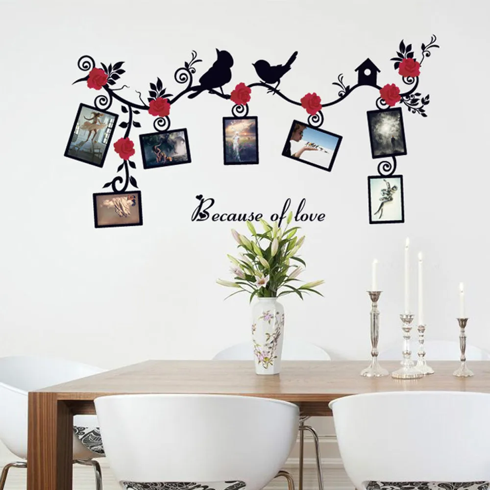 Tree Birds Flower Vine Wall Decal DIY Removable Art Photo Memory Frame PVC Wallpapers Family Home Sticker Mural Art Home Decor
Tree Birds Flower Vine Wall Decal DIY Removable Art Photo Memory Frame PVC Wallpapers Family Home Sticker Mural Art Home Decor